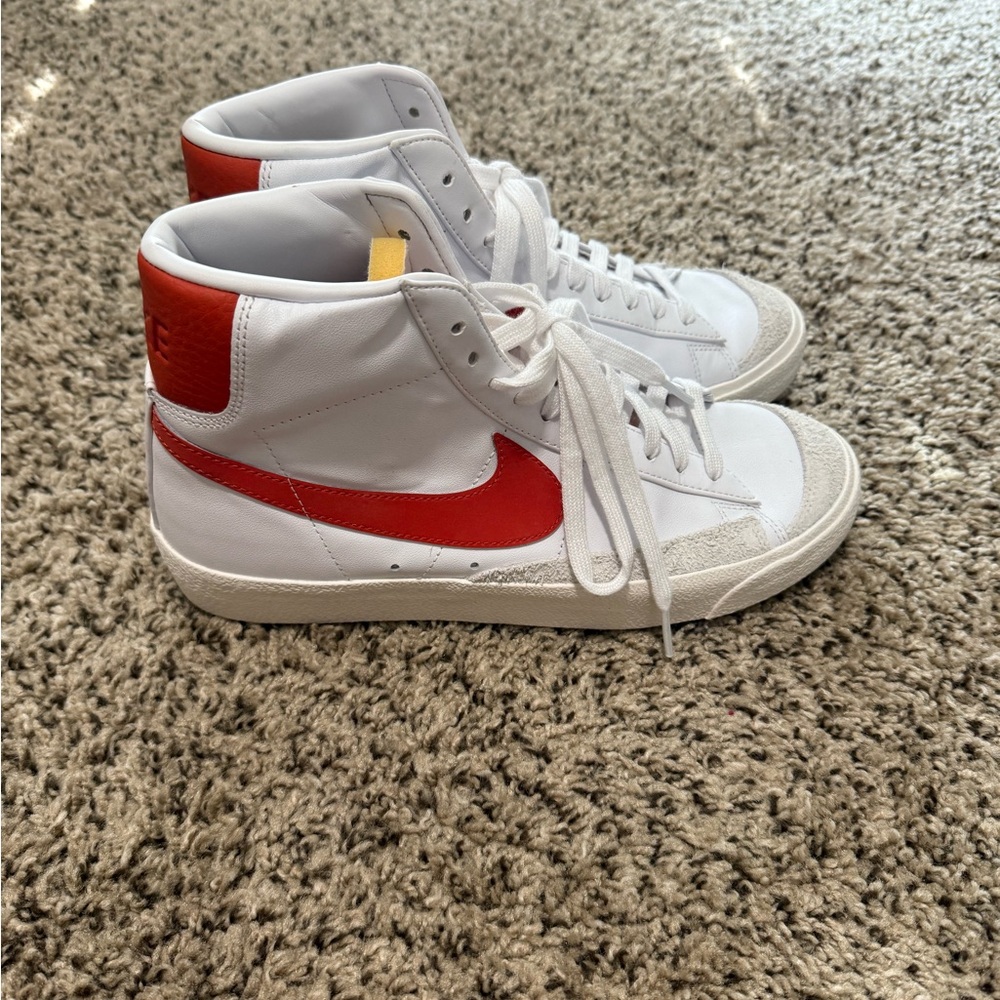 Nike White and Orange Blazers